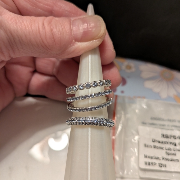 Dreaming of Paris Blue Zircon Ring - Picture 3 of 8